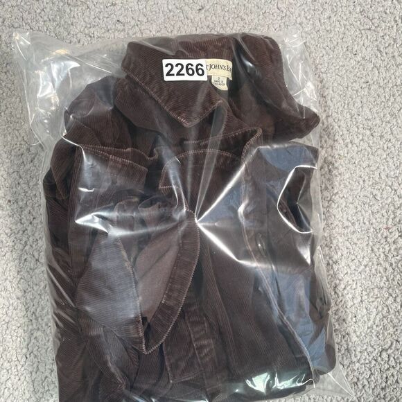 St Johns Bay Blazer Jacket Women's Corduroy Brown 3 Button Front Small - Picture 6 of 6